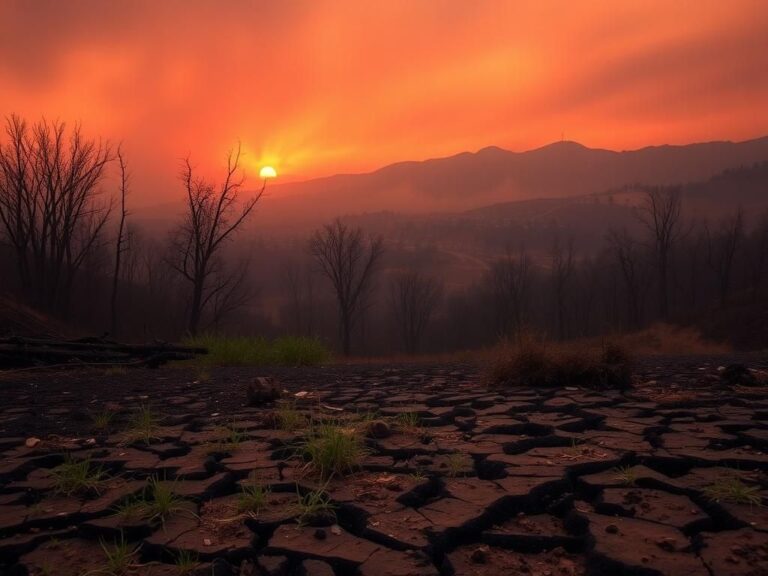 Flick International Aftermath of the Palisades Fire showing charred trees and burnt vegetation