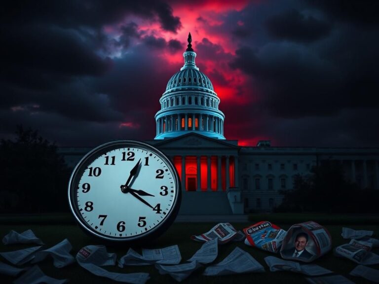 Flick International U.S. Capitol building with shadows symbolizing government shutdown