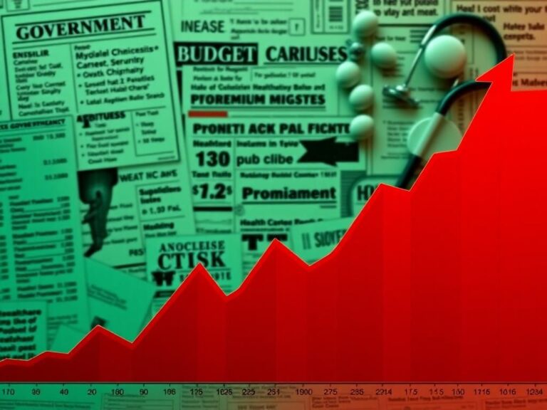 Flick International A conceptual representation of a fluctuating stock market graph symbolizing rising healthcare premium costs.