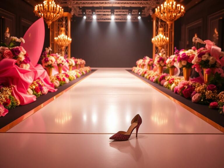 Flick International Glamorous runway scene showcasing the historic moment of Angel Reese walking the Victoria's Secret runway.