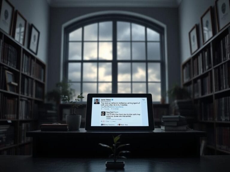 Flick International Dimly lit university office showcasing books and framed degrees, symbolizing the Ivy League academic environment.