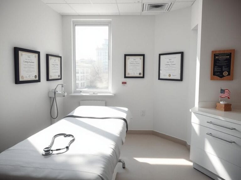 Flick International Modern medical examination room with bright interior and clean environment