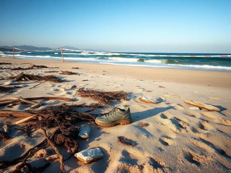 Flick International Human foot discovered on the shore of Playa d’en Bossa beach, Ibiza