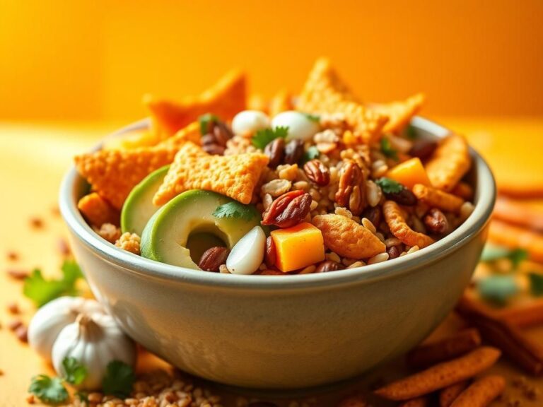 Flick International Vibrant close-up of a bowl filled with colorful, natural ingredients representing the new formulations of Doritos and Cheetos