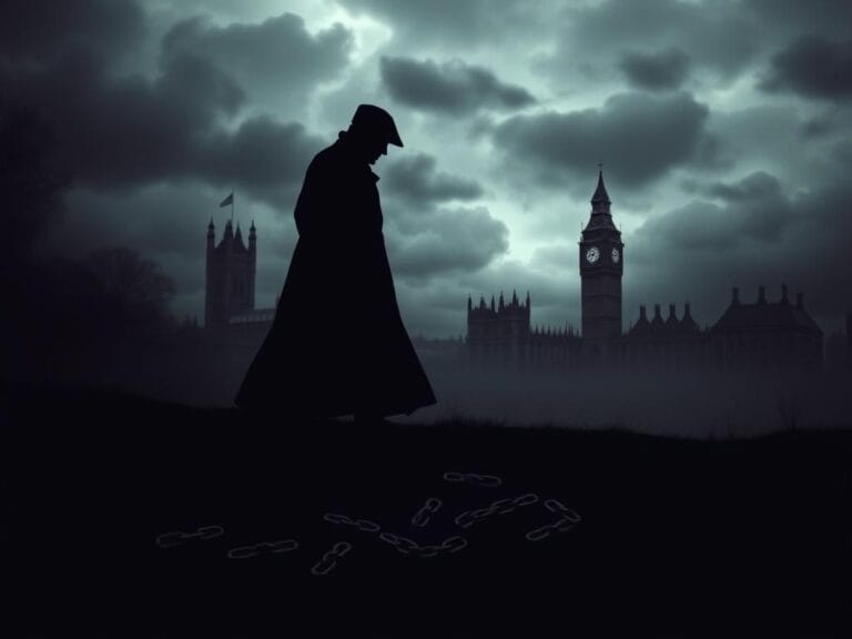 Flick International Dark, moody landscape of the UK depicting censorship themes