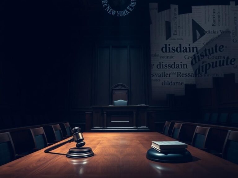 Flick International Dramatic courtroom scene depicting power and accountability