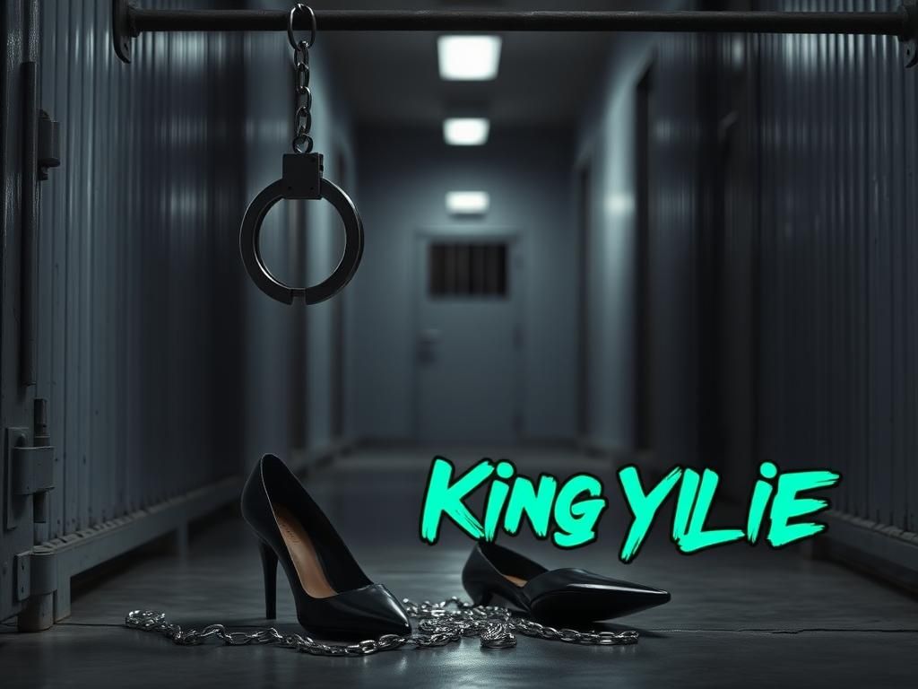 Flick International A pair of handcuffs dangling in a dimly lit jail corridor symbolizing confinement and controversy.