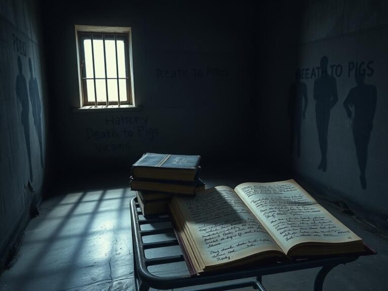 Flick International Dimly lit prison cell with grey walls illustrating confinement and regret