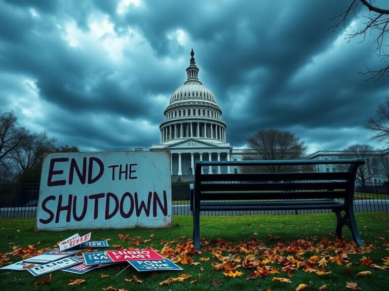Flick International A somber view of the Capitol building under dark clouds, symbolizing political tension.