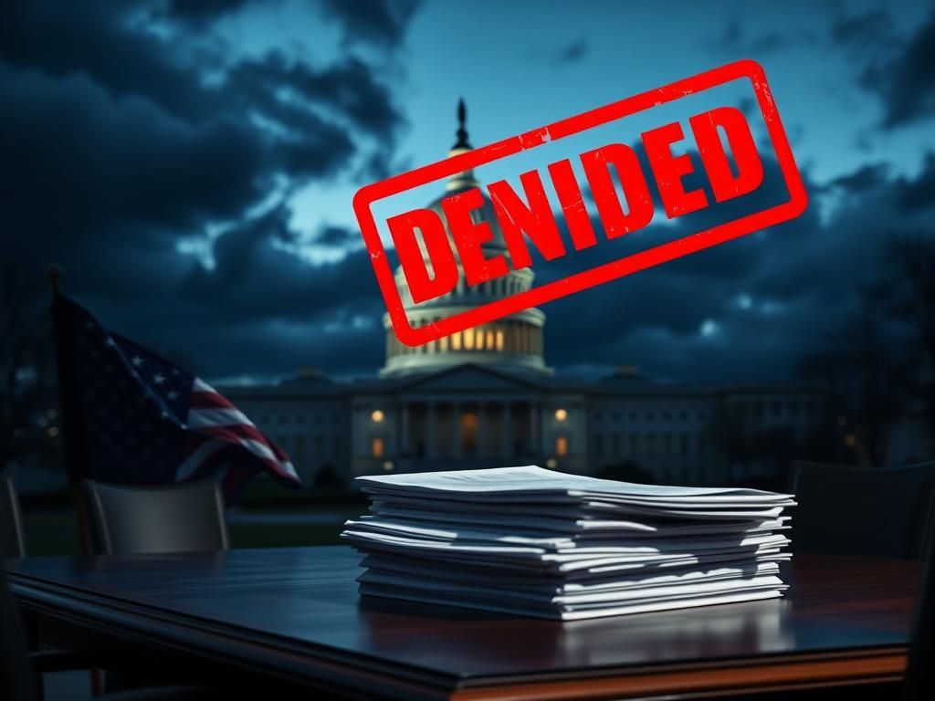 Flick International A dimly lit U.S. Capitol building at twilight with an American flag in the foreground