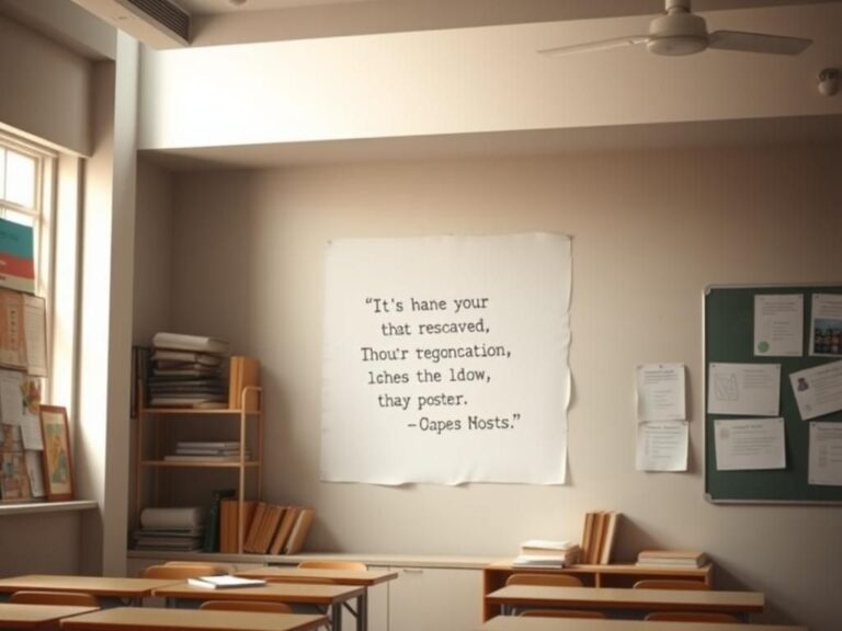 Flick International Empty classroom wall highlighting the space where a Charlie Kirk poster once hung