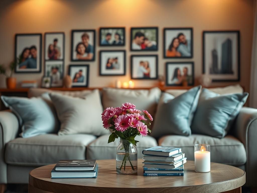 Flick International A cozy living room setting symbolizing love and commitment