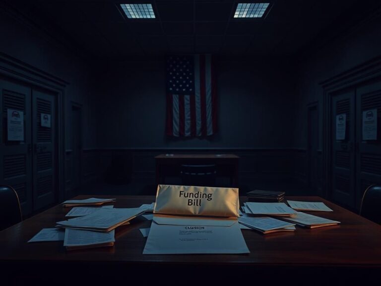 Flick International Empty government office building with closed signs during dusk