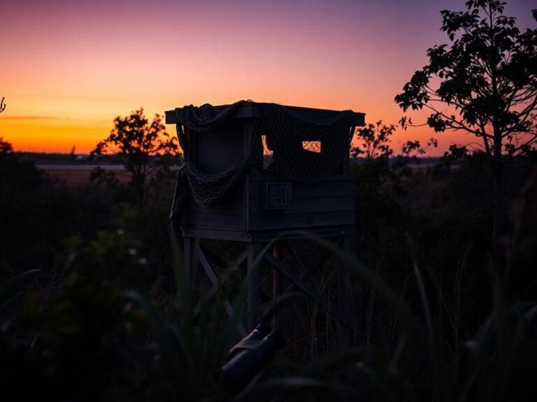Flick International Elevated hunting stand with a view of Air Force One area at Palm Beach airport