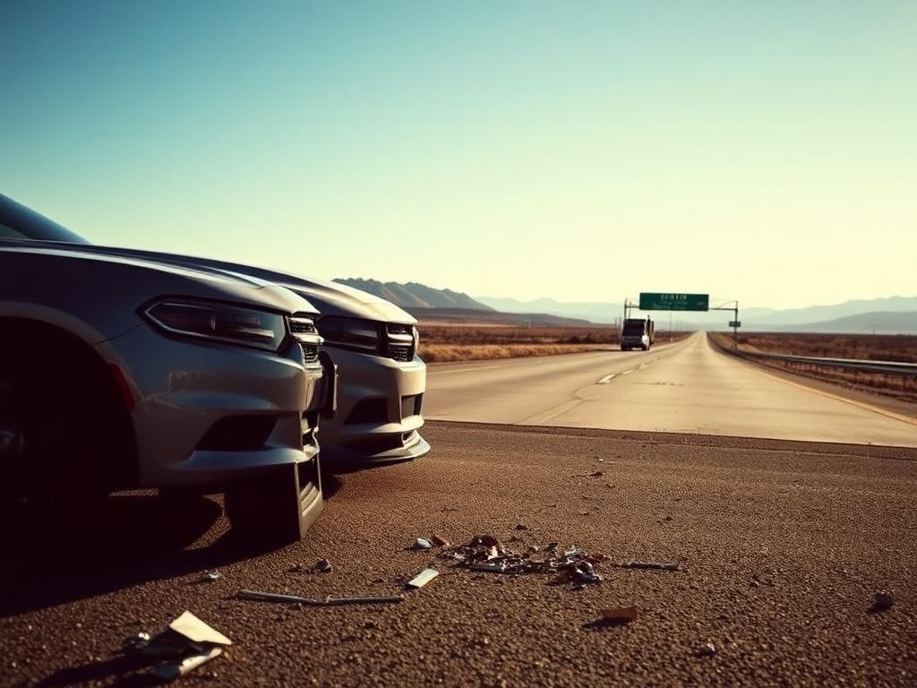 Flick International A police patrol car displaying damage from a live-fire round near Camp Pendleton.