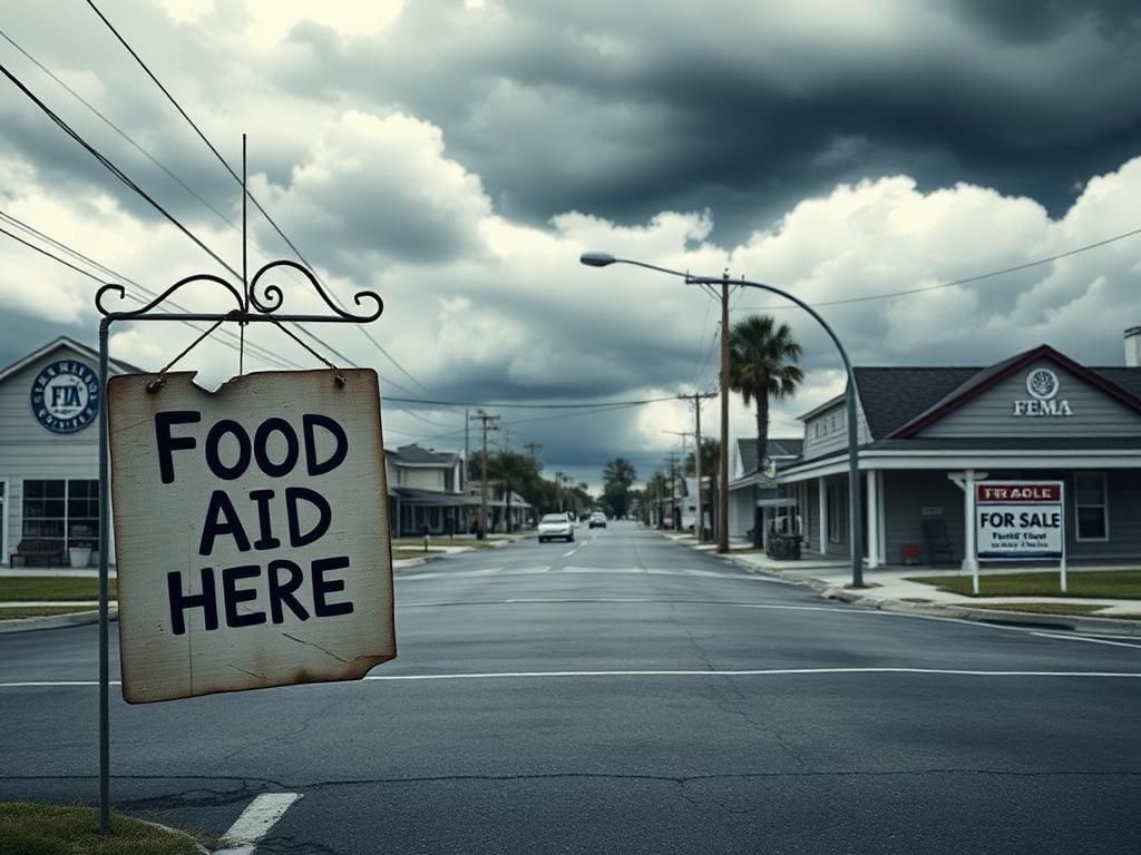 Flick International A deserted town scene symbolizing the risks of a government shutdown