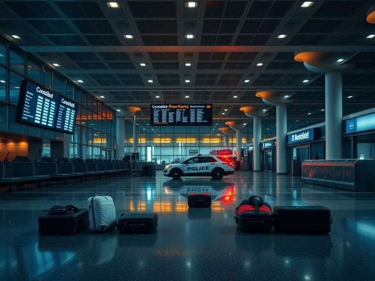 Flick International Empty terminal at Hartsfield-Jackson Atlanta International Airport after police response