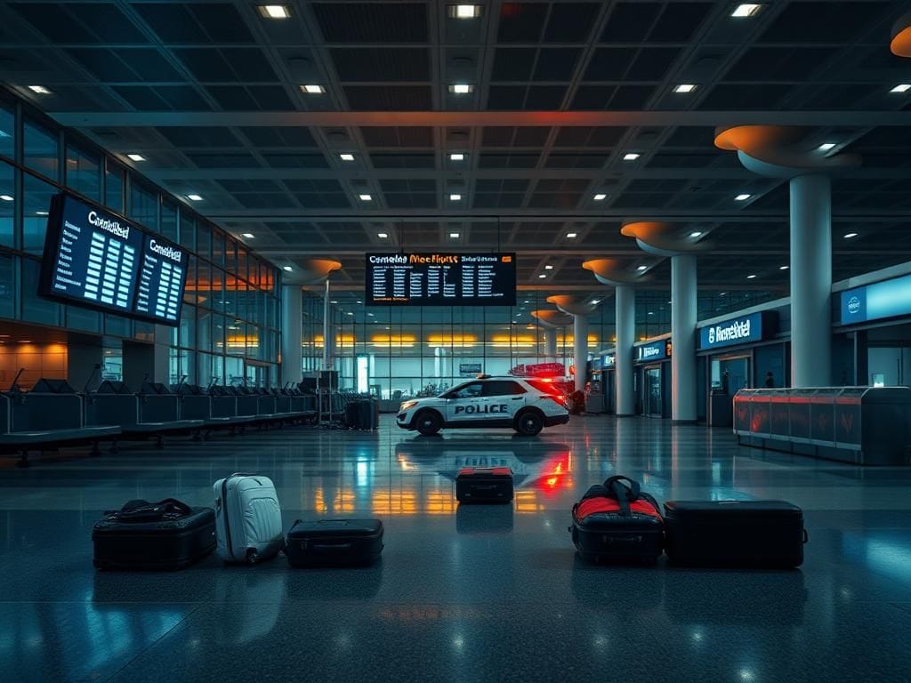 Flick International Empty terminal at Hartsfield-Jackson Atlanta International Airport after police response