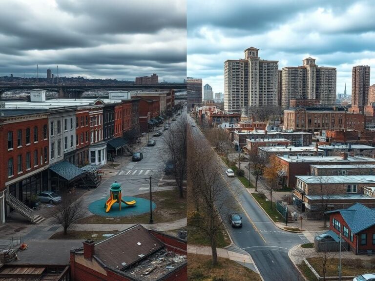 Flick International A divided urban landscape showcasing Baltimore's stark contrasts between wealth and poverty