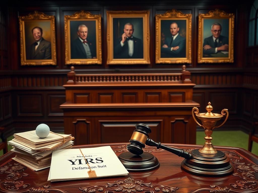 Flick International Courtroom scene with a large wooden jury box awaiting deliberation