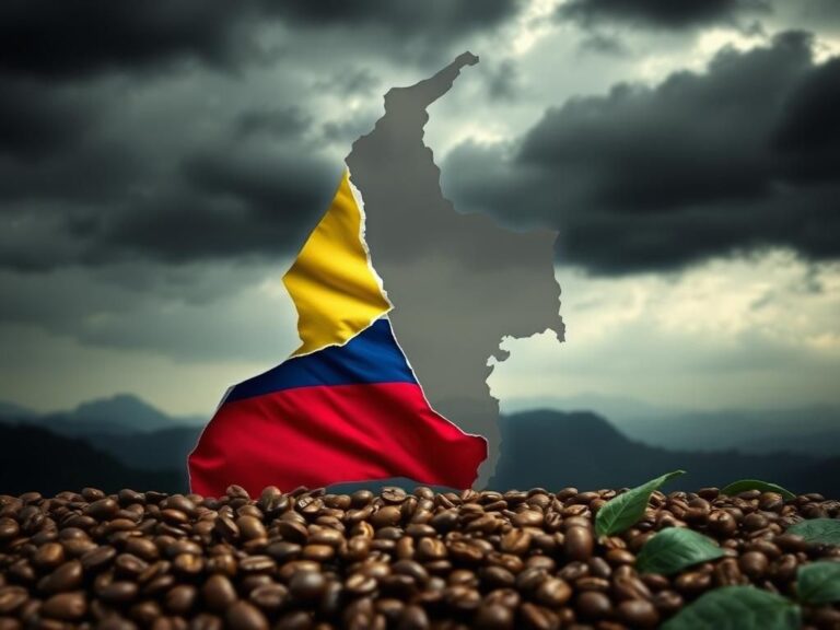 Flick International Tattered Colombian flag symbolizing political unrest and discord