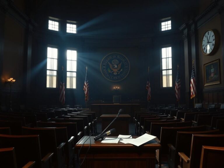 Flick International Dimly lit U.S. Senate chamber during marathon speech