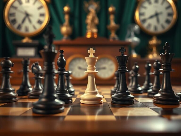 Flick International Close-up view of a beautifully crafted wooden chessboard with white queen advanced near a black king in a checkmated scenario