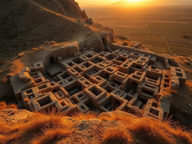 Flick International Aerial view of ancient necropolis with tombs in Colossae