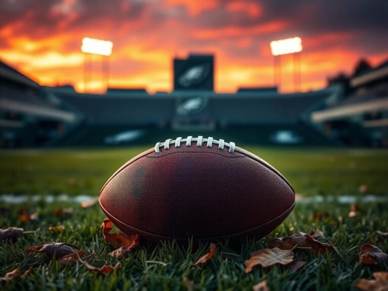 Flick International A close-up of a weathered football on a grass field, symbolizing struggle and frustration.