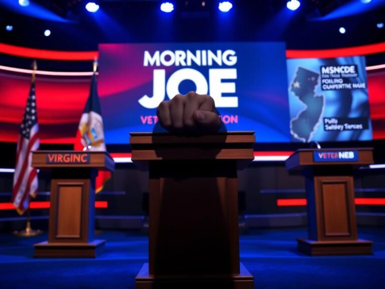 Flick International Political debate setting with podiums and state flags