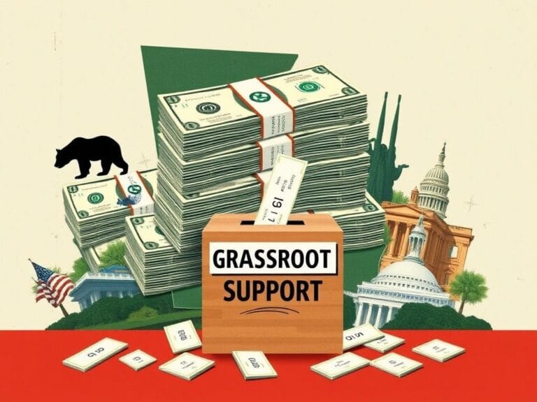 Flick International A collage illustrating the influence of out-of-state funding in a Georgia political campaign