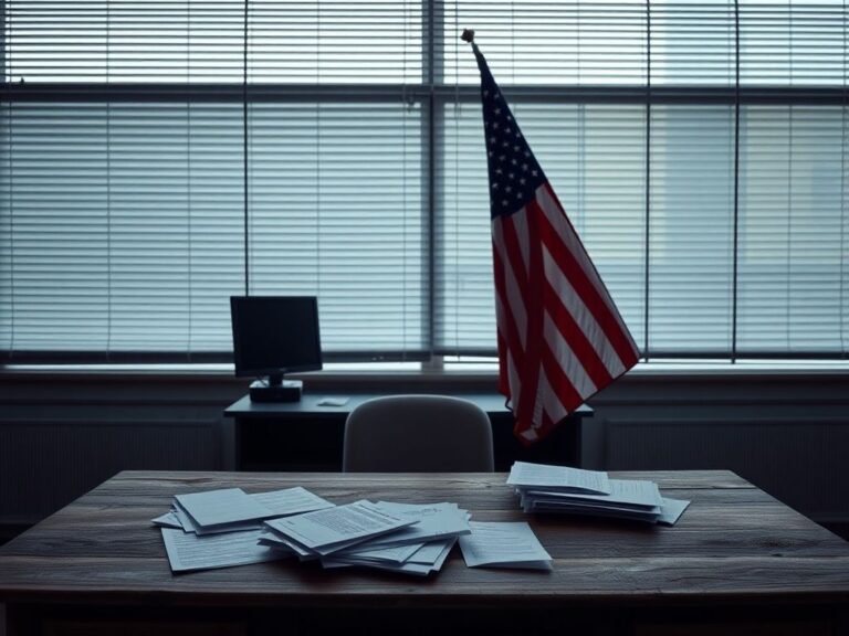 Flick International Empty government office symbolizing the impact of the shutdown on working families