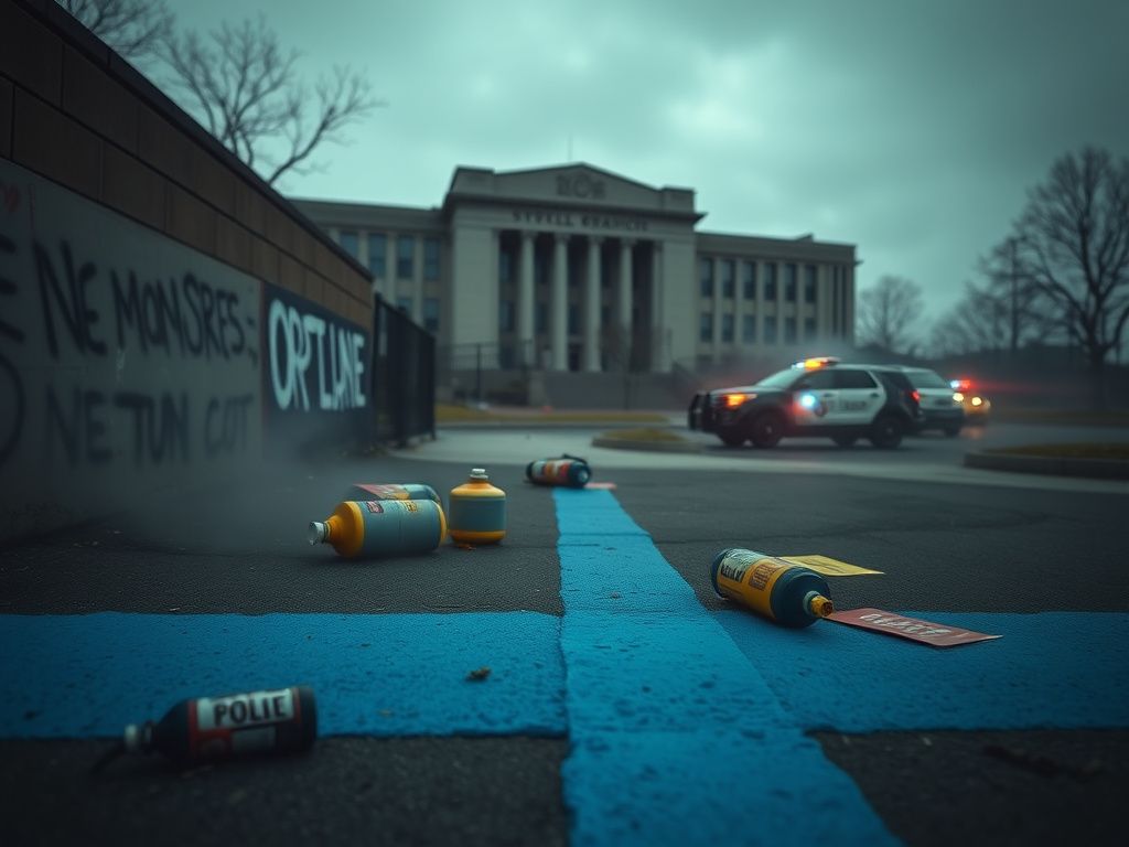 Flick International Protesters clashing with federal officers outside the Portland ICE facility