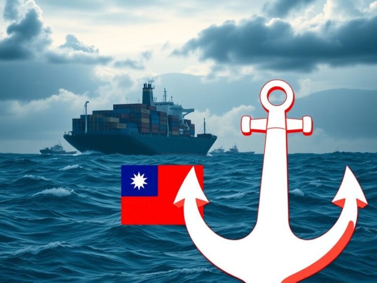 Flick International A stylized map of Taiwan with its flag, symbolizing U.S.-Taiwan relations amidst trade negotiations.