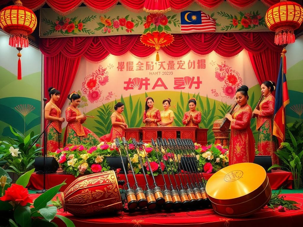 Flick International President Trump dancing with Malaysian performers during cultural celebration