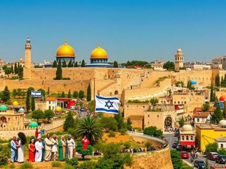 Flick International A vibrant landscape of Israel showcasing its cultural diversity