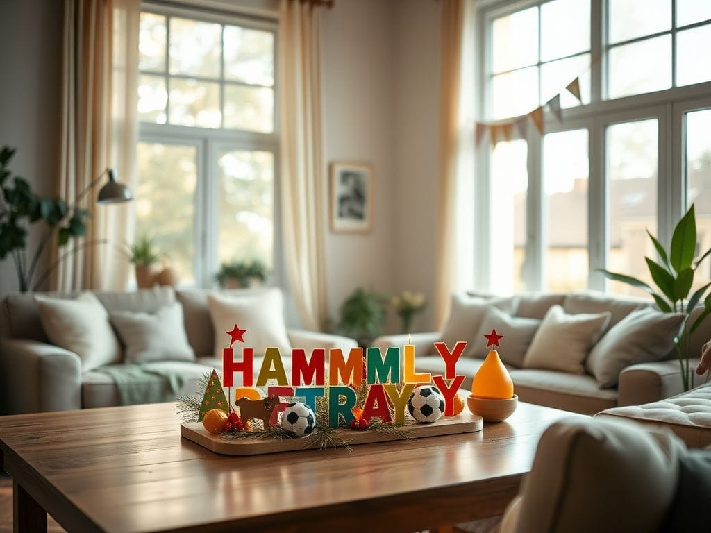 Flick International A warm and inviting living room decorated for a family gathering, featuring natural light and cozy decorations.