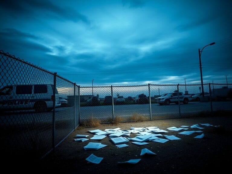 Flick International A desolate urban landscape symbolizing immigration enforcement challenges