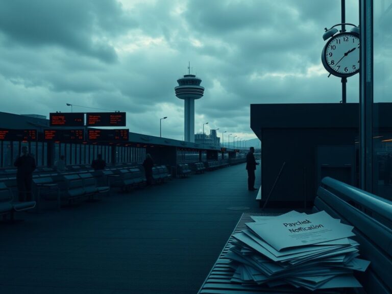 Flick International A half-empty airport terminal illustrating the effects of the government shutdown