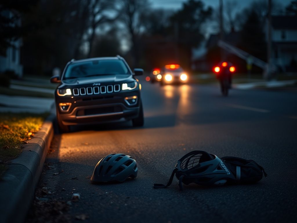 Flick International A somber New Jersey street scene reflecting the aftermath of a tragic incident involving two teenage girls.