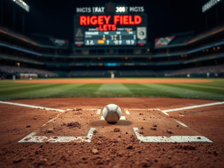 Flick International Close-up view of an empty baseball diamond at Wrigley Field post-game