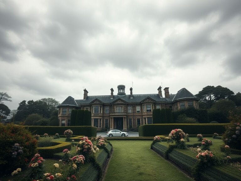 Flick International Luxurious mansion surrounded by tall hedges, symbolizing wealth and secrecy