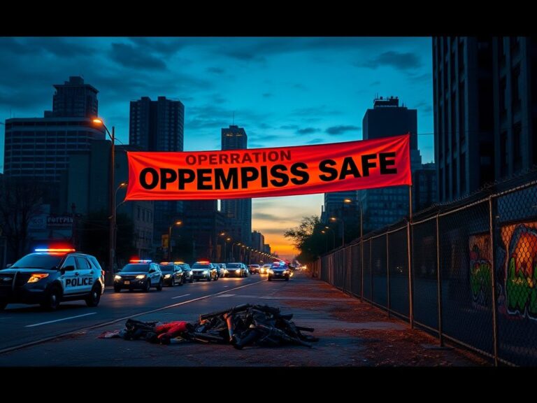 Flick International Urban night scene of Memphis showcasing police presence and a crackdown on crime