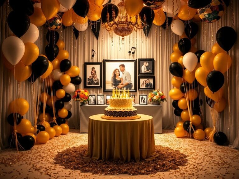 Flick International Lavish birthday party setup celebrating Ciara's milestone birthday with decorations