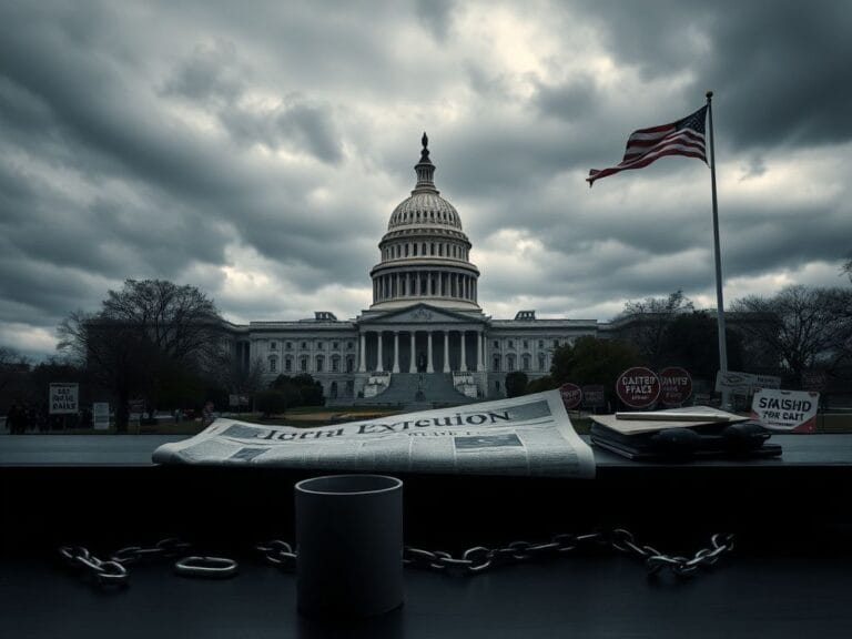 Flick International Dramatic image of the U.S. Capitol signifying the government shutdown