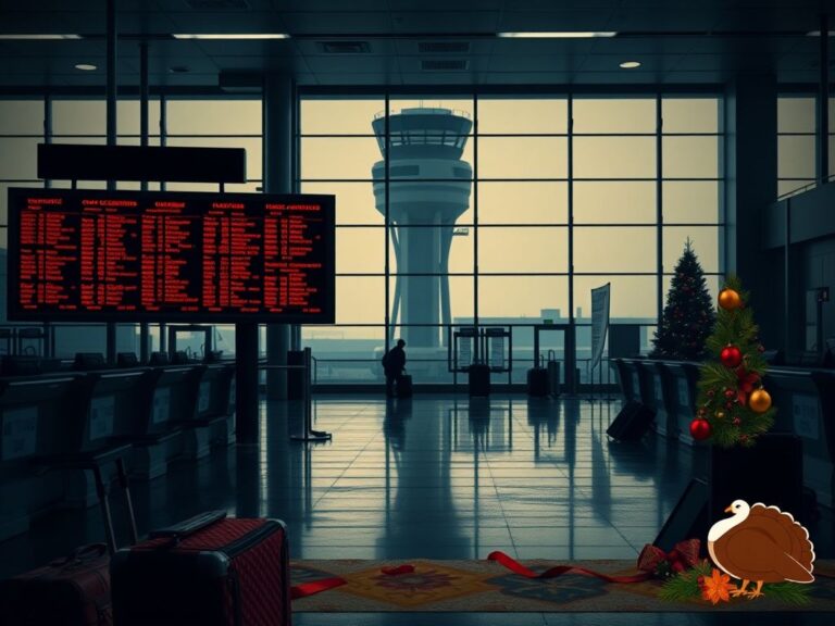 Flick International Empty airport terminal showcasing the impact of government shutdown