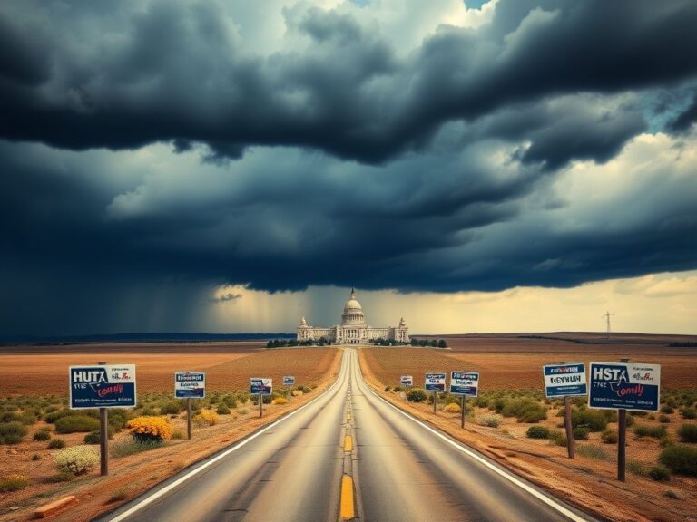 Flick International Vast Texas landscape representing the political tension in the Senate race