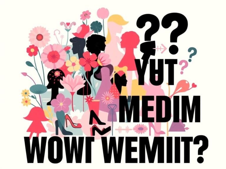 Flick International Vibrant magazine cover design showcasing symbols of femininity and women's empowerment, representing a dialogue on gender identity.