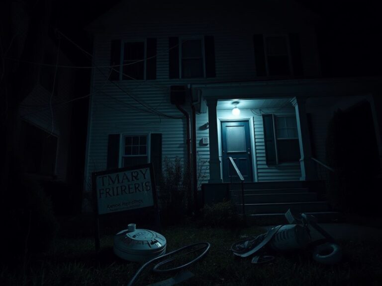 Flick International Dimly lit fraternity house showing signs of disrepair and electrical hazards