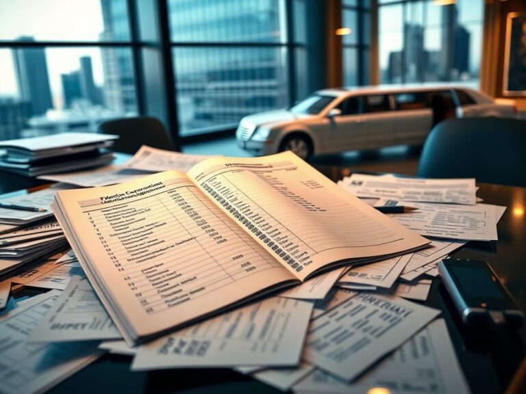 Flick International Chaotic desk with financial documents highlighting inconsistency in campaign payments